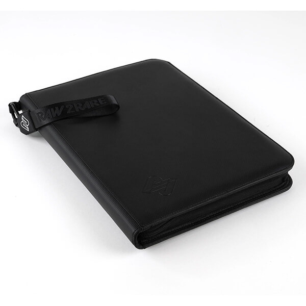Card album Raw2Rare 9-Pocket ZipBinder 360 Black