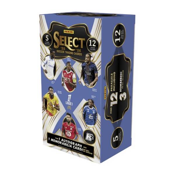 2025-2026 Panini Select Ligue 1 Soccer Hobby Hybrid H2 Box - soccer cards