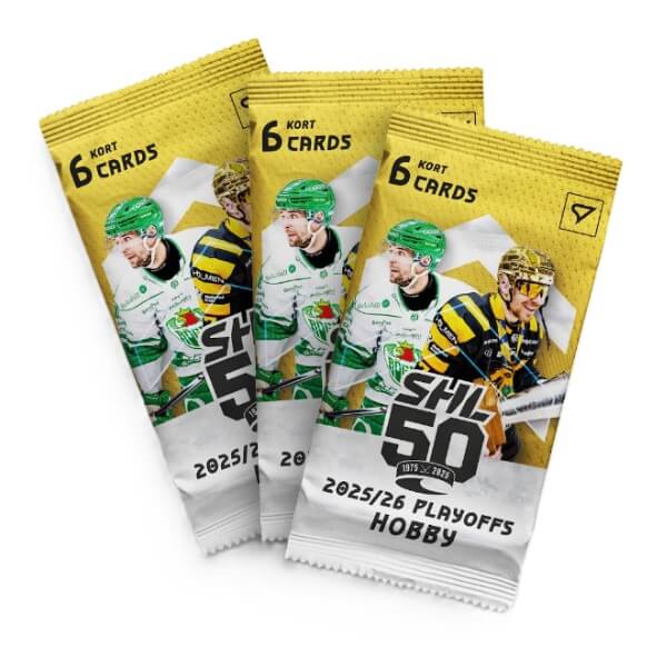 2025-2026 Svenska hockeyligan SHL Playoffs Hobby Pack - hockey cards