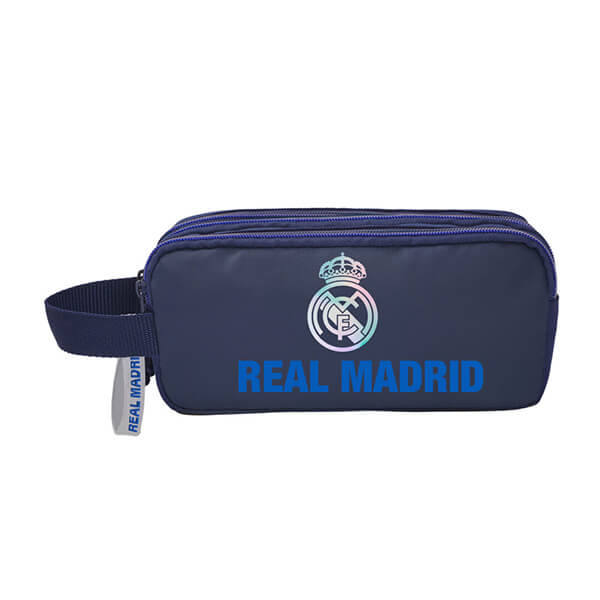 Real Madrid School Pencil Case with Three Pockets