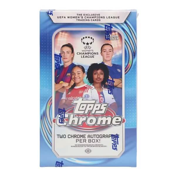 2025-2026 Topps Chrome Soccer UEFA Women's Champions League Hobby Box - Soccer Cards