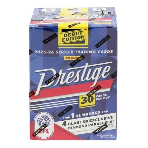 2025-2026 Panini Prestige EFL Soccer International Blaster Box - soccer cards