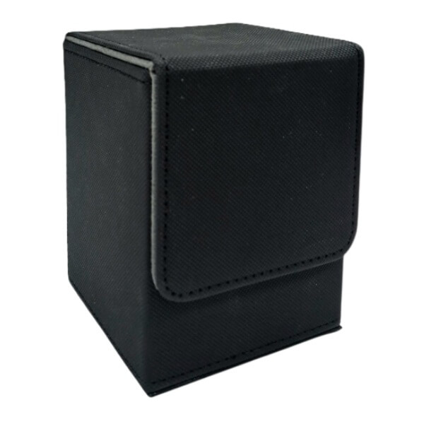 Leatherette Deck Box Pro 100+ Black Card Box