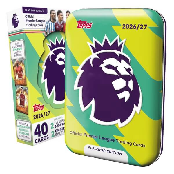 2026-2027 Topps Flagship Premier League Mega Tin 3 Green - Soccer Cards
