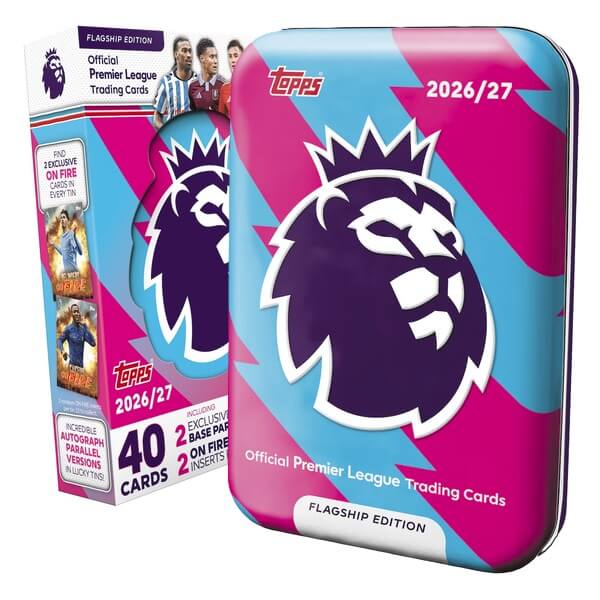 2026-2027 Topps Flagship Premier League Mega Tin 1 Blue - Soccer Cards