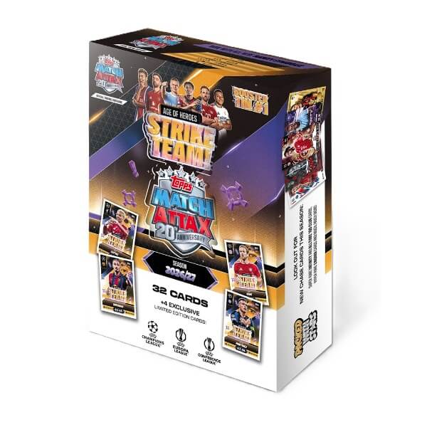 2026-2027 Topps Match Attax Booster Tin 1 Strike Team - Soccer Cards