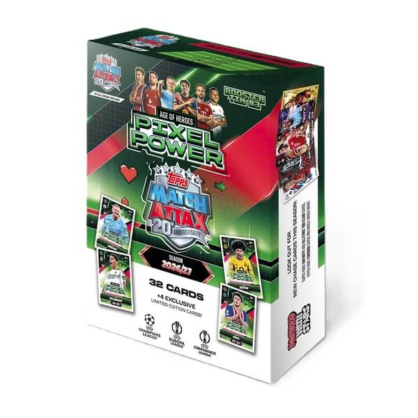 2026-2027 Topps Match Attax Booster Tin 3 Pixel Power - Soccer Cards