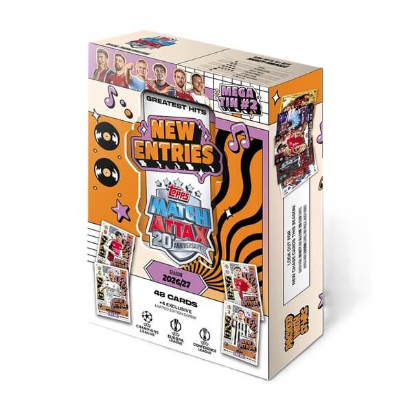 2026-2027 Topps Match Attax Mega Tin 2 New Entries - Soccer Cards