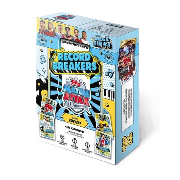2026-2027 Topps Match Attax Mega Tin 3 Record Breakers - Soccer Cards