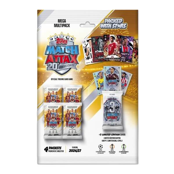 2026-2027 Topps Match Attax Mega Multipack - Soccer Cards