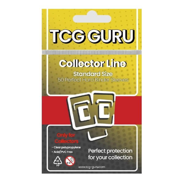TCG Guru Collector Line Perfect Hard Binder Card Sleeves - 50 pcs