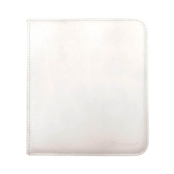 Card Album 12-Pocket Zippered PRO-Binder - White