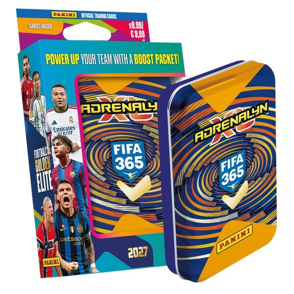 Panini FIFA 365 2026/2027 Adrenalyn XL Tin Pocket Orange - Soccer Cards 