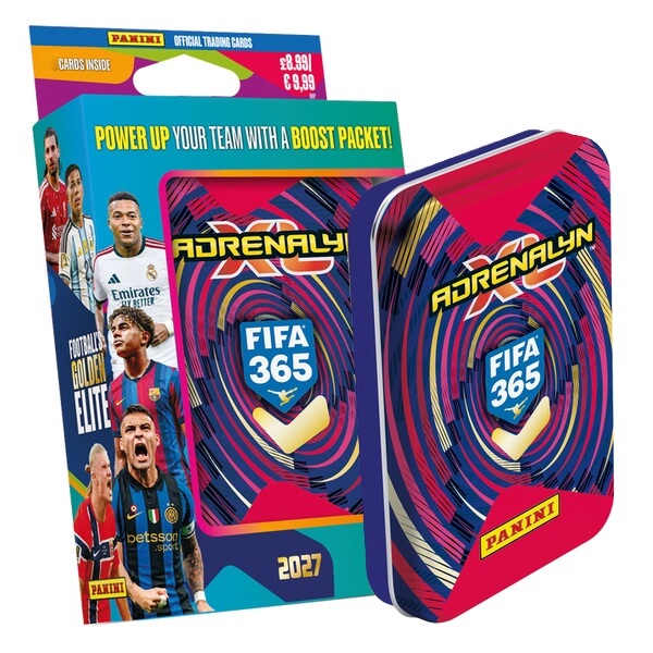 Panini FIFA 365 2026/2027 Adrenalyn XL Tin Pocket Red - Soccer Cards 