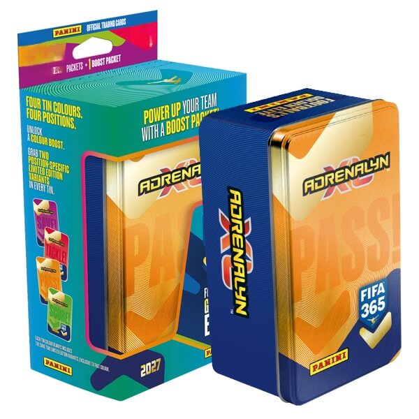 Panini FIFA 365 2026/2027 Adrenalyn XL Classic Orange Tin - Soccer Cards 