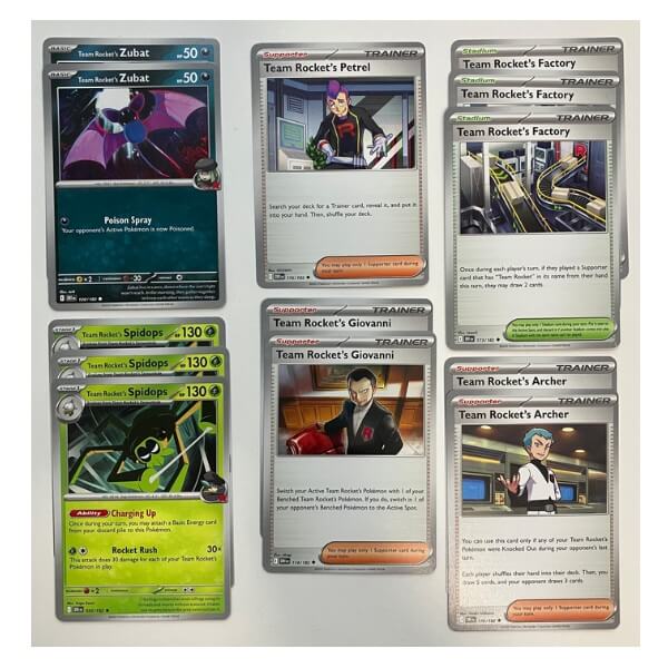 Pokémon deck base from League Battle Deck Team Rocket's Mewtwo ex