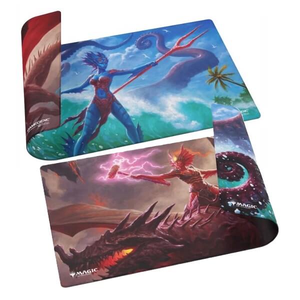 Gamegenic Magic: The Gathering Double-Sided Playmat - Reality Fracture - Kiora of Salt and Sand, Kiora of Fire and Ashes