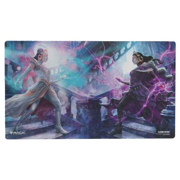 Shiny Playmat Magic: The Gathering Reality Fracture - Liliana, Devoted Healer, and Callous Necromancer