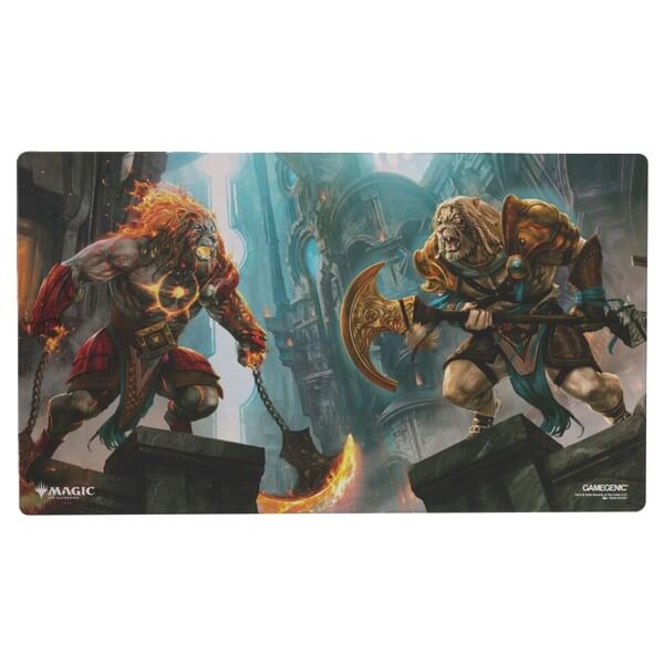 Shiny Playmat Magic: The Gathering Reality Fracture - Ajani, Path of Vengeance and Ajani, Counterattack Leader