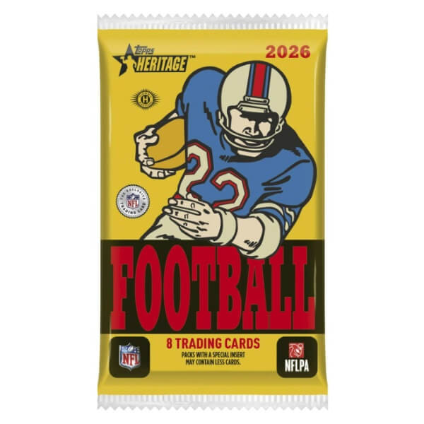 2026 Topps Heritage Football Hobby Pack - NFL Cards