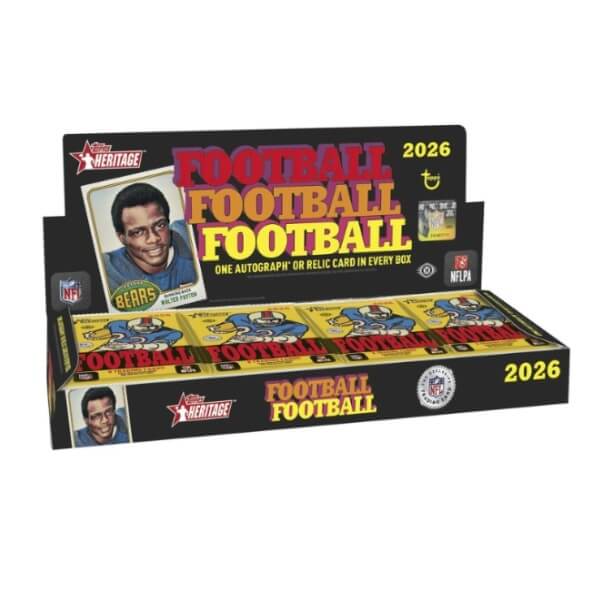 2026 Topps Heritage Football Hobby Box - NFL Cards