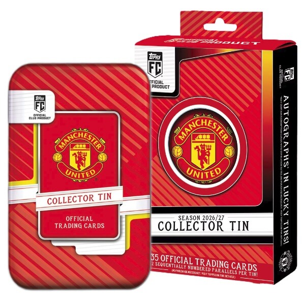 2026-2027 Topps Manchester United Collector Tin – Soccer Cards