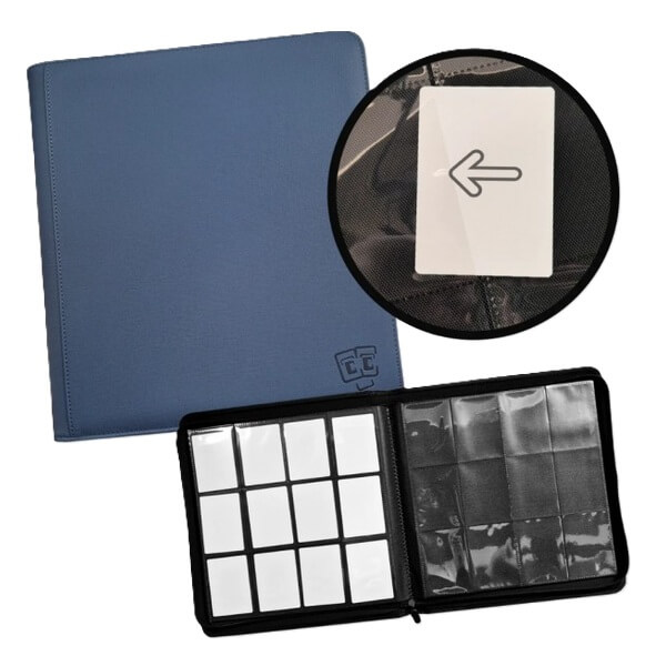 Binder TCG Guru 12-Pocket Zippered - Xenon Blue for 480 cards