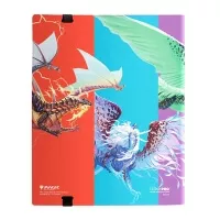 Back of Magic: the Gathering card album with Tarkir Dragonstorm motif