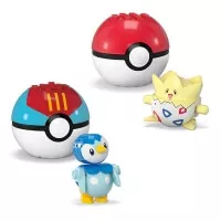 Pokémon building kit with Pokéballs