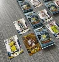 Example of unwrapping FIFA Advent Calendar football cards