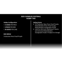 2025 Panini Donruss NFL Football Hobby Tin