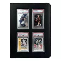 Graduated Card Album Evoretro Premium Cards Binder 4-Pocket - Black (36 cards)