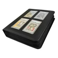 Graduated Card Album Evoretro Premium Cards Binder 4-Pocket - Black (36 cards)