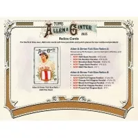 2025 Topps Allen&Ginter