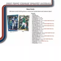 2025 Topps Chrome Update Series Baseball 