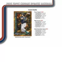 2025 Topps Chrome Update Series Baseball 