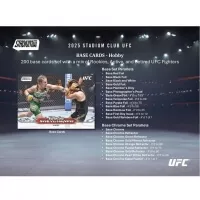 2025 Topps Stadium Club Chrome UFC Mega Box - MMA Collectible Cards