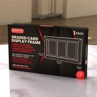 Evoretro wooden frame for 3 graded cards with UV protection