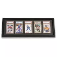 Evoretro wooden frame for 5 graded PSA cards