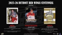 2025-26 Upper Deck Detroit Red Wings Centennial Hobby Box, Hockey cards1