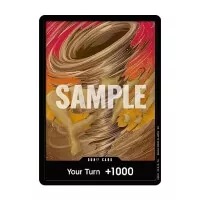 One of two possible promo cards in the One Piece TCG - The Azure Sea's Seven Double Pack Set (DP-09)