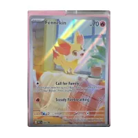 Pokémon full art promo card Fennekin