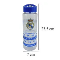 Real Madrid drinking bottle with silicone wristbands