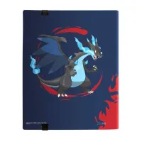 Pokémon A4 360 card album with strap - Mega Charizard X and Mega Charizard Y