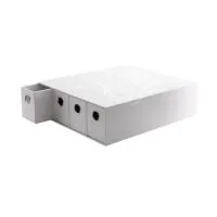 Dragon Shield Fortress horizontal card drawers - white