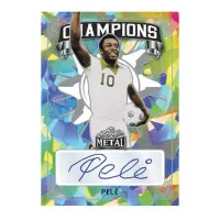 Cards 22 Leaf Metal Soccer Pre Production Proof Pelé