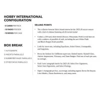 25 26 Panini Select Serie A International Hobby box contents