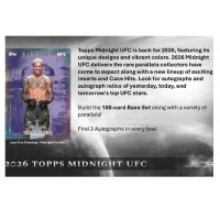 Collectible MMA 2026 Topps Midnight UFC Hobby box content