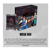 NBA Cards 25 26 Topps Signature Class Basketball Mega Box Contents