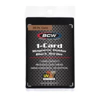Hard card holder BCW Magnetic Card Holder 35 pt Black Border